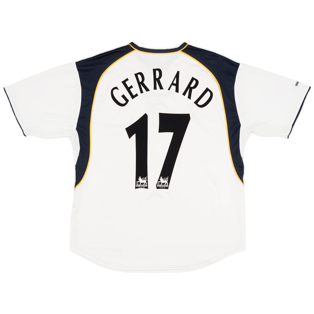2001-03 Liverpool Away Shirt Gerrard #17 - 8/10 - (XL)