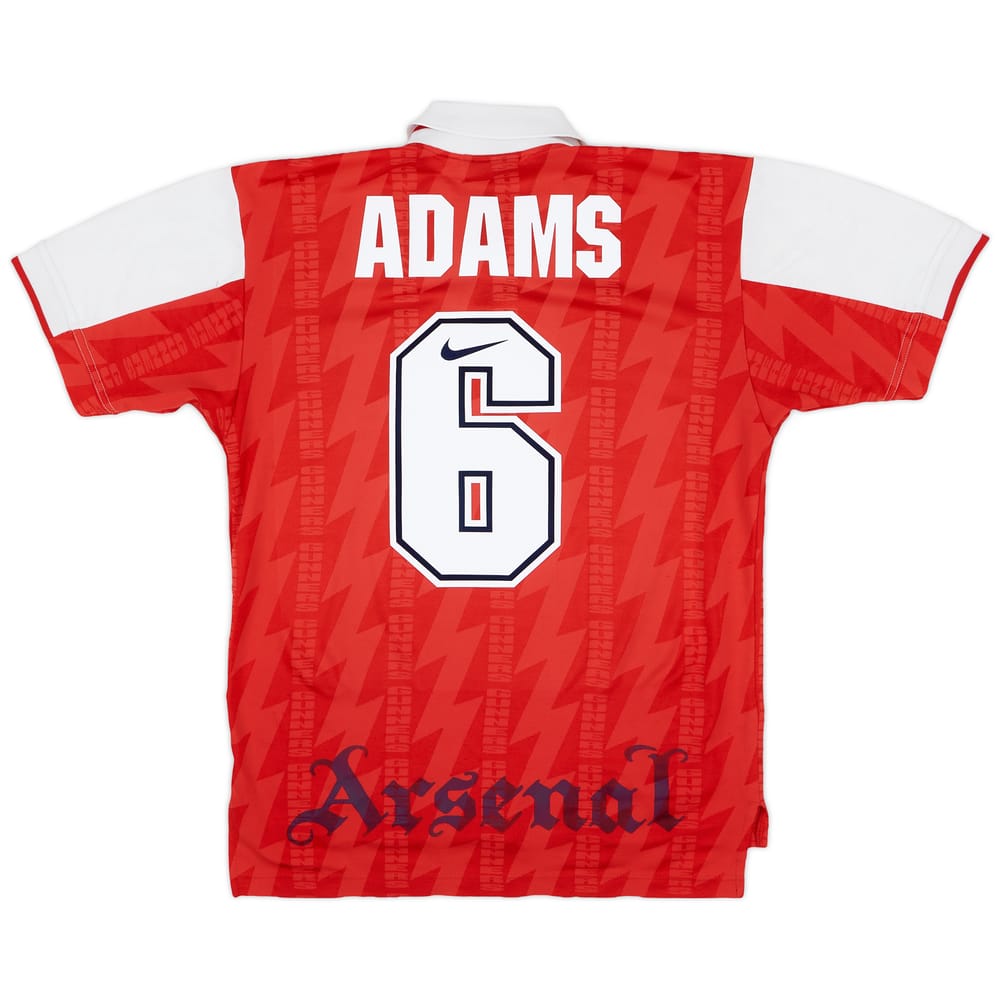 1994-96 Arsenal Home Shirt Adams #6 - 8/10 - (M)