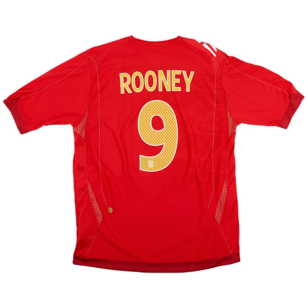 2006-08 England Away Shirt Rooney #9 - 5/10 - (L)