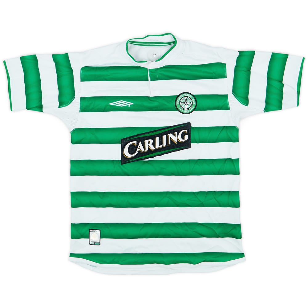 2003-04 Celtic Home Shirt - 5/10 - (L.Boys)