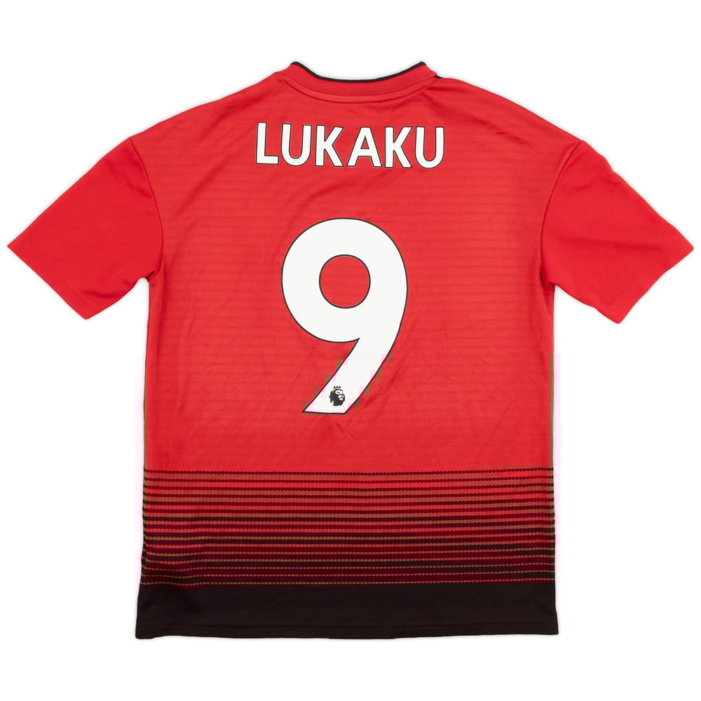 2018-19 Manchester United Home Shirt Lukaku #9 - 8/10 - (XL)