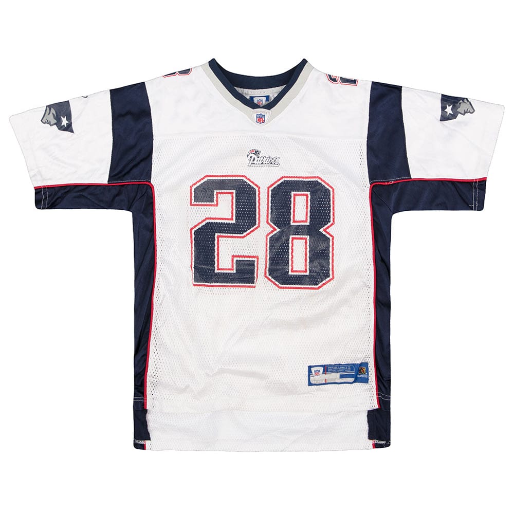 2005-06 New England Patriots Dillon #28 Reebok On Field Jersey (Away) Y