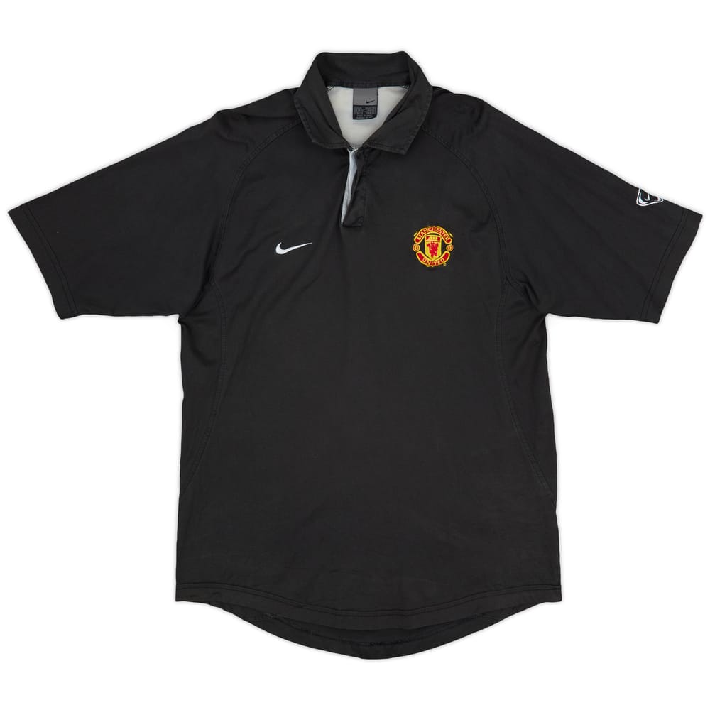 2003-04 Manchester United Nike Polo Shirt - 9/10 - (M)