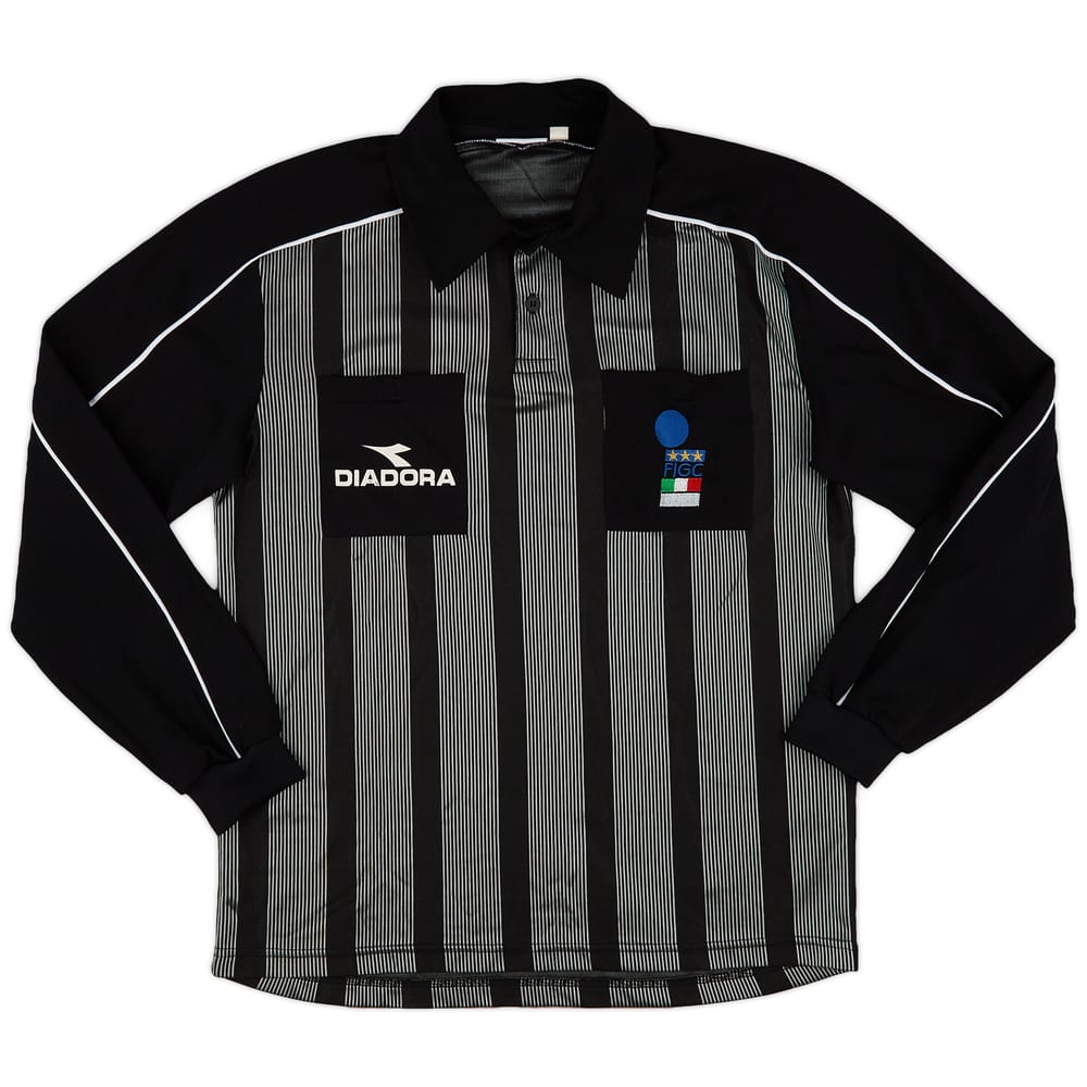 1999-00 Italy FIGC Diadora Referee L/S Shirt - 8/10 - (L)