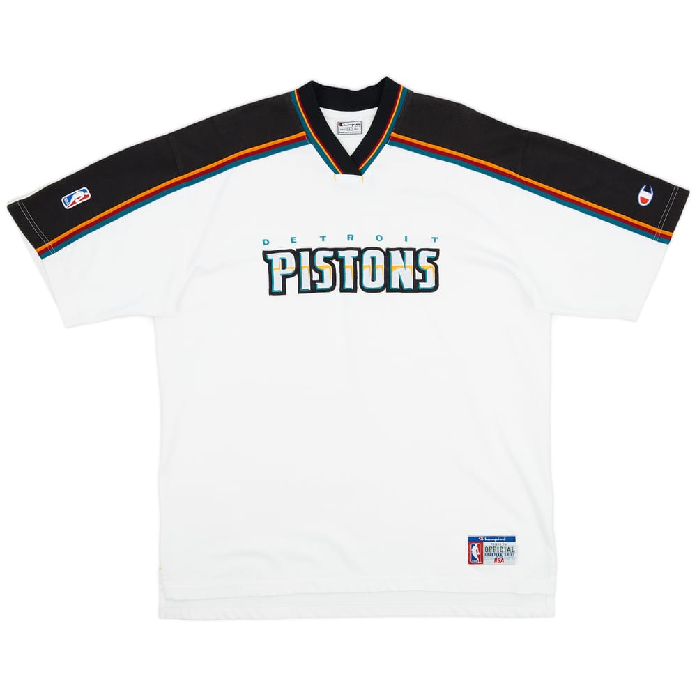 1996-99 Detroit Pistons Champion Shooting Shirt - 8/10 - (L)