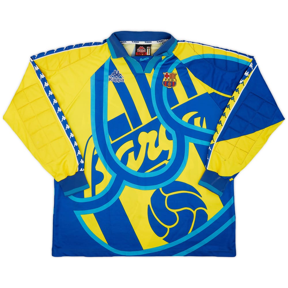 1995-96 Barcelona GK Shirt #1 - 9/10 - (XL)