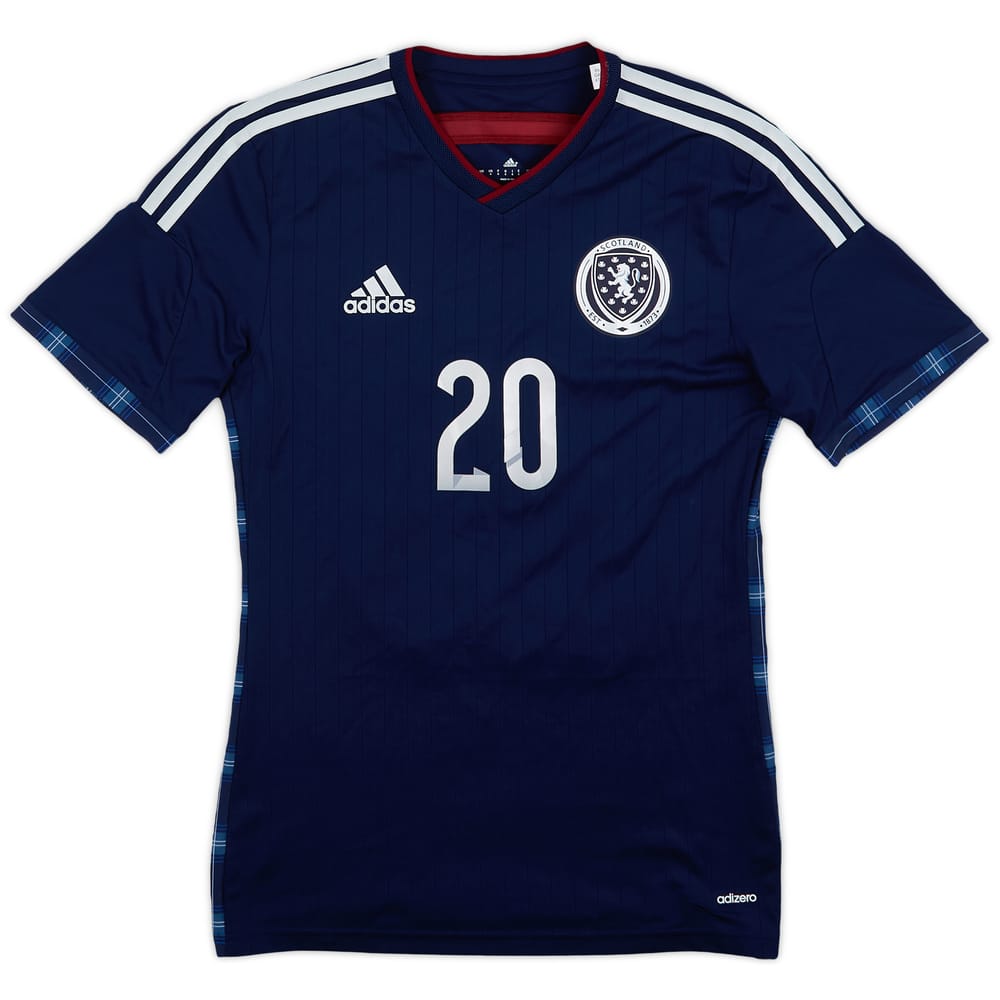2014-15 Scotland Player Issue Home L/S Shirt #20 - 10/10 - (S)