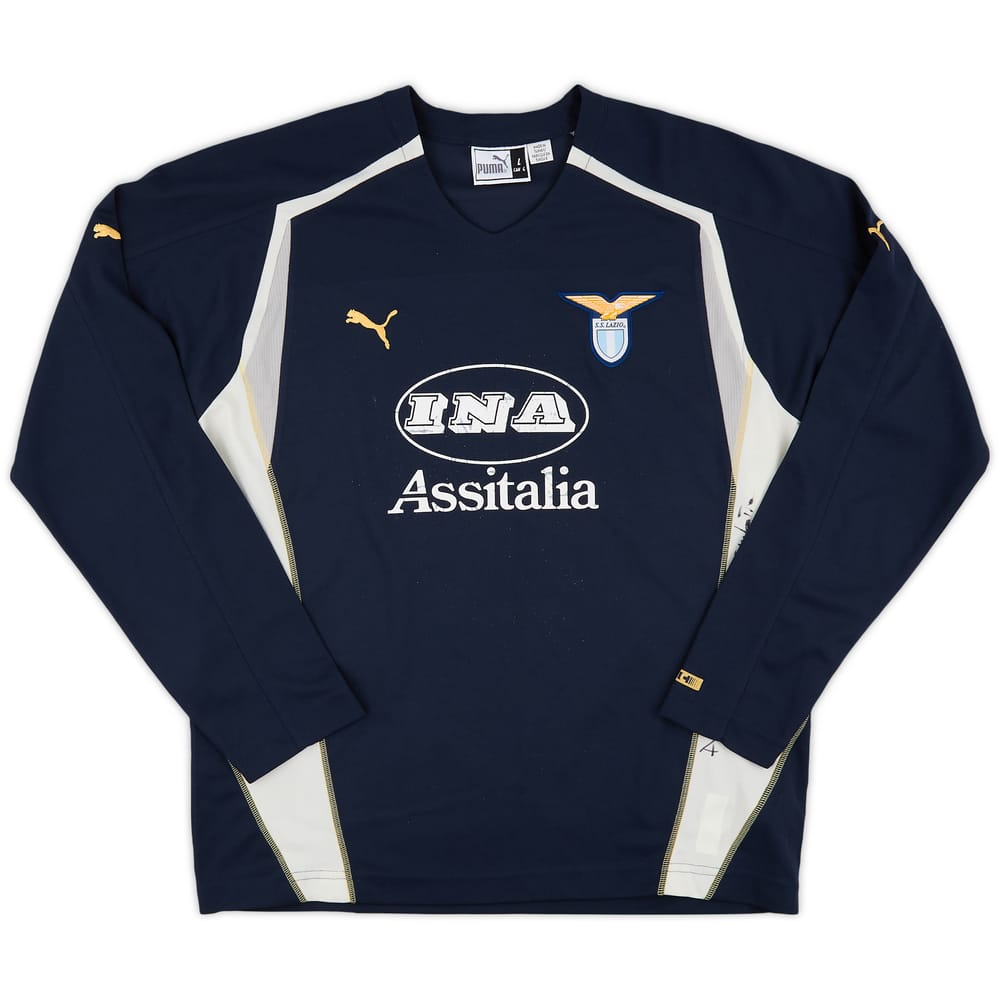 2004-05 Lazio Signed Puma Training L/S Shirt - 6/10 - (L)