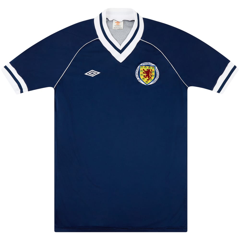 1982-83 Scotland Match Issue Home Shirt #5 (Hegarty)