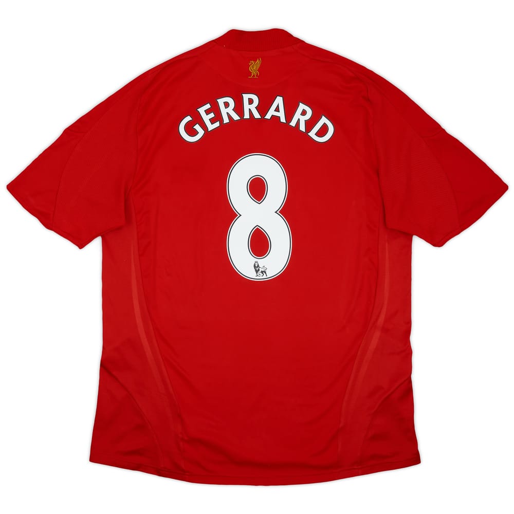 2008-10 Liverpool Home Shirt Gerrard #8 - 6/10 - (S)