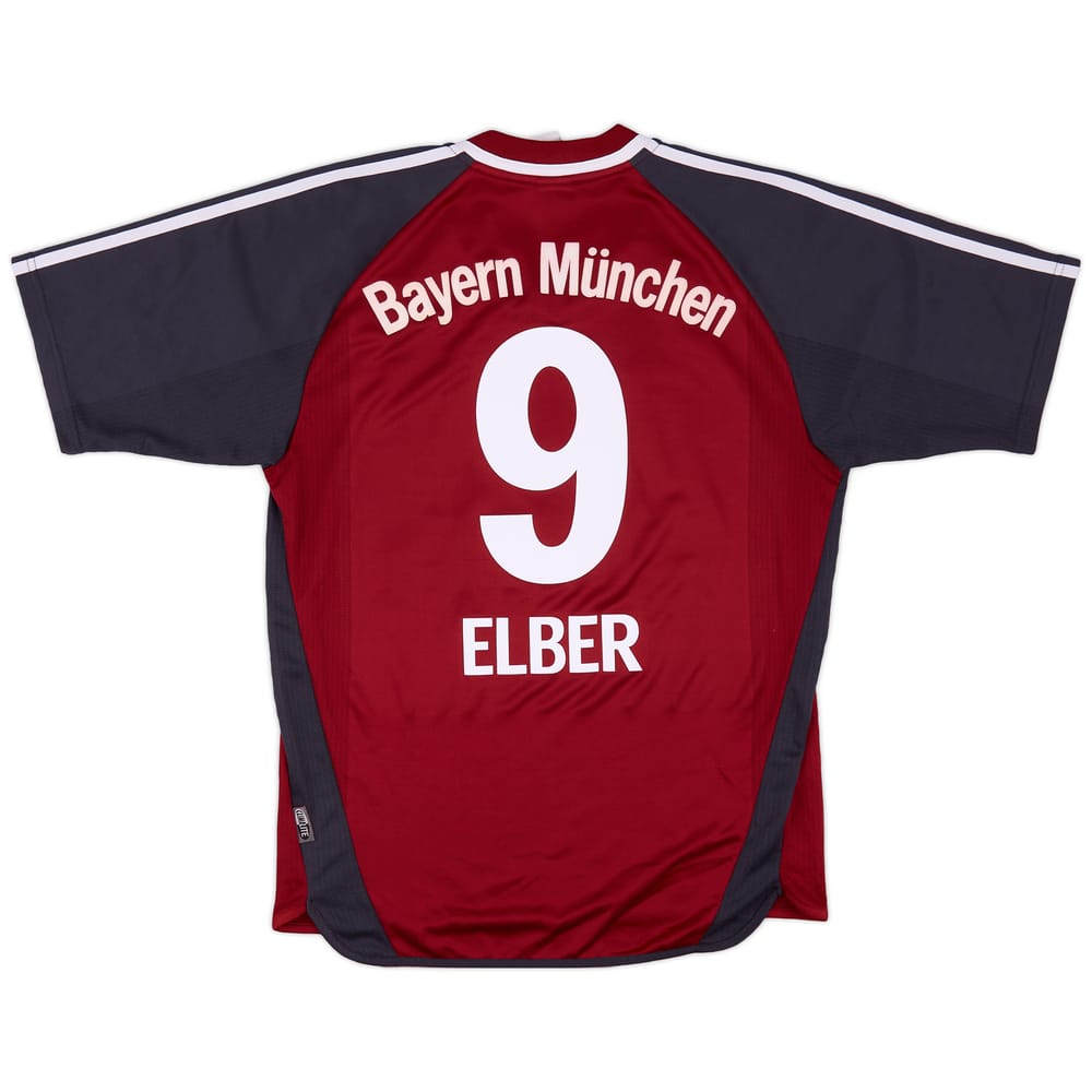 2001-02 Bayern Munich Home Shirt Elber #9 - 8/10 - (S)