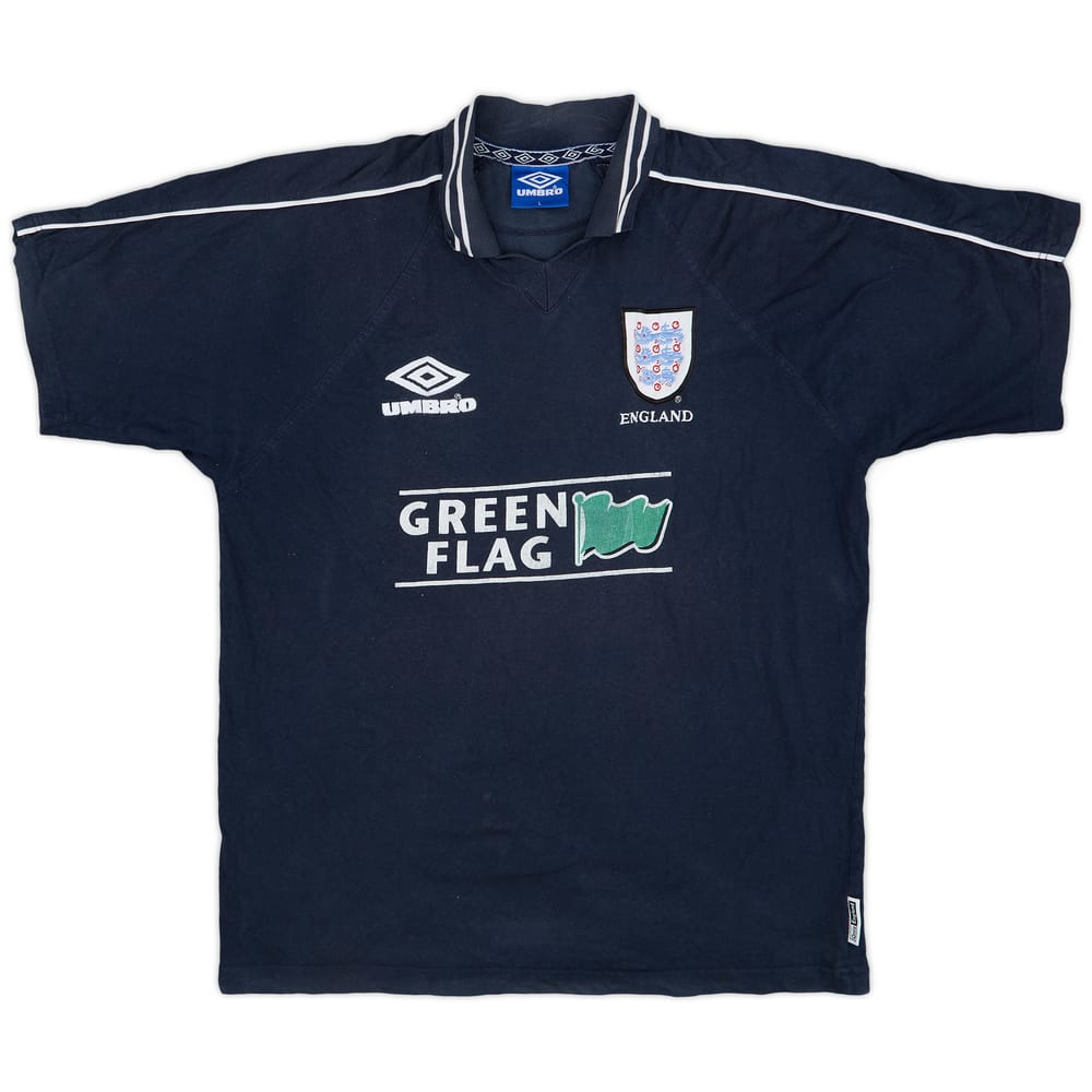 1996-98 England Umbro Polo Shirt - 6/10 - (L)
