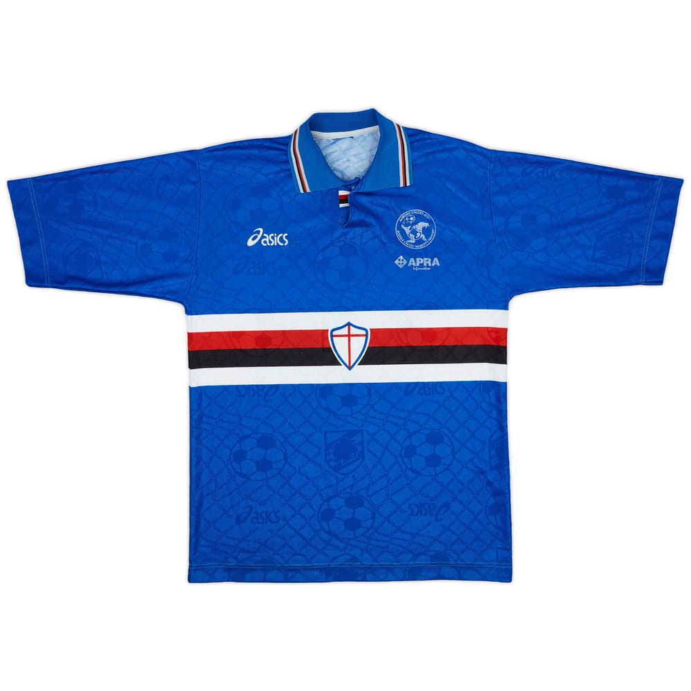 1995-96 Sampdoria 'Roberto Mancini Football School' Home Shirt - 6/10 - (L)