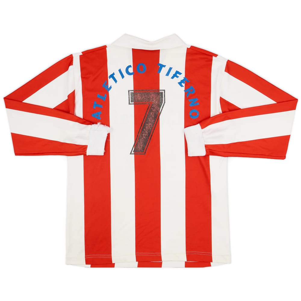 1990s Atletico Tiferno Home L/S Shirt #7 - 7/10 - (XL)