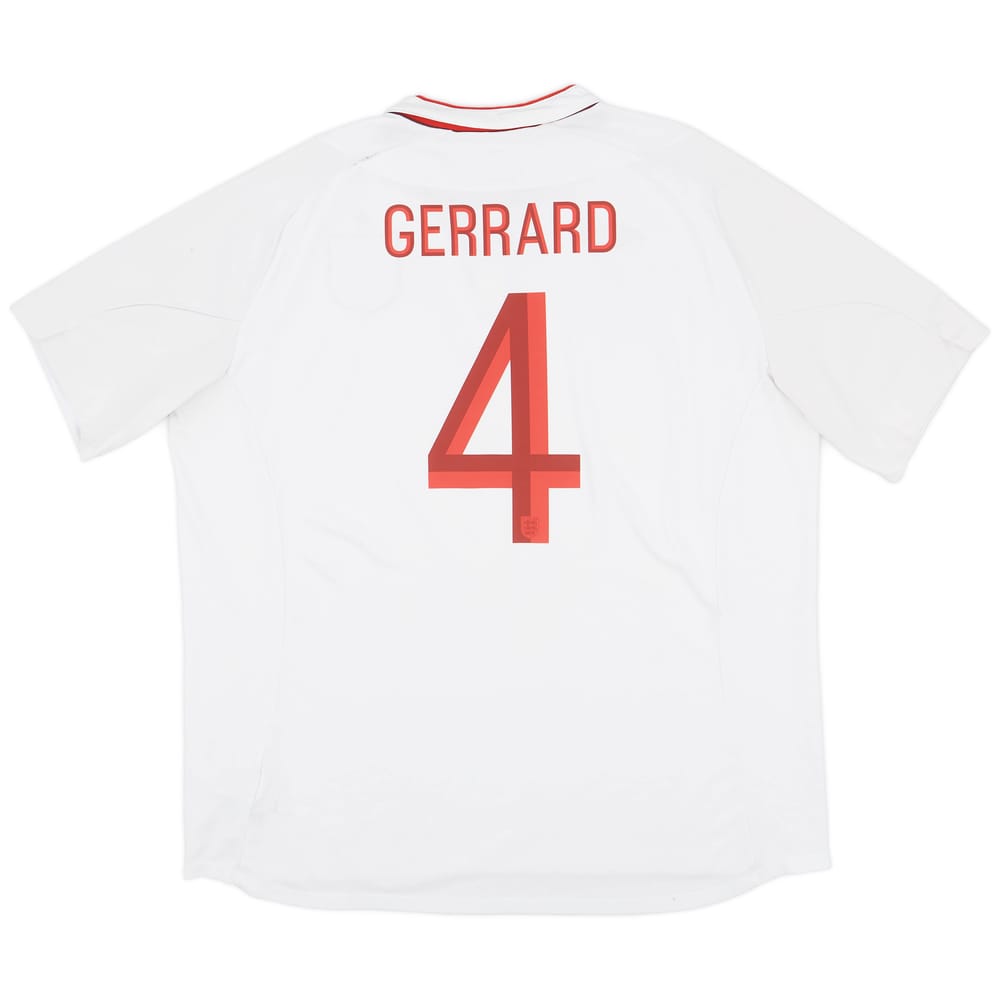 2012-13 England Home Shirt Gerrard #4 - 6/10 - (3XL)