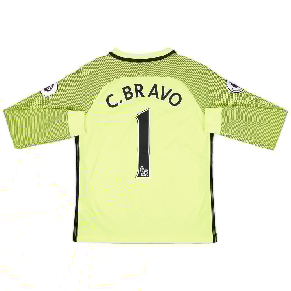 2016-17 Manchester City GK Shirt C.Bravo #1 - 8/10 - (L.Boys)