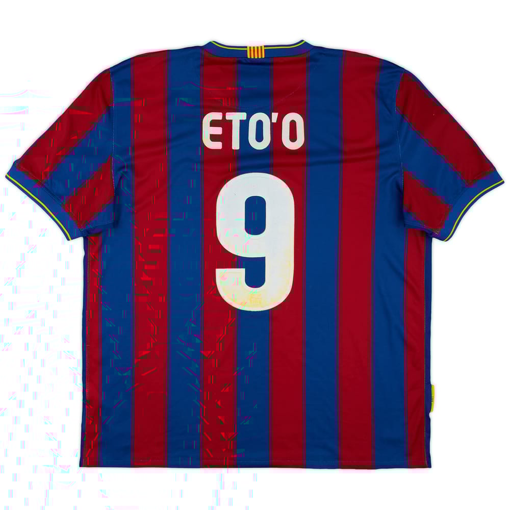 2009-10 Barcelona Home Shirt Eto'o #9 - 3/10 - (XL)