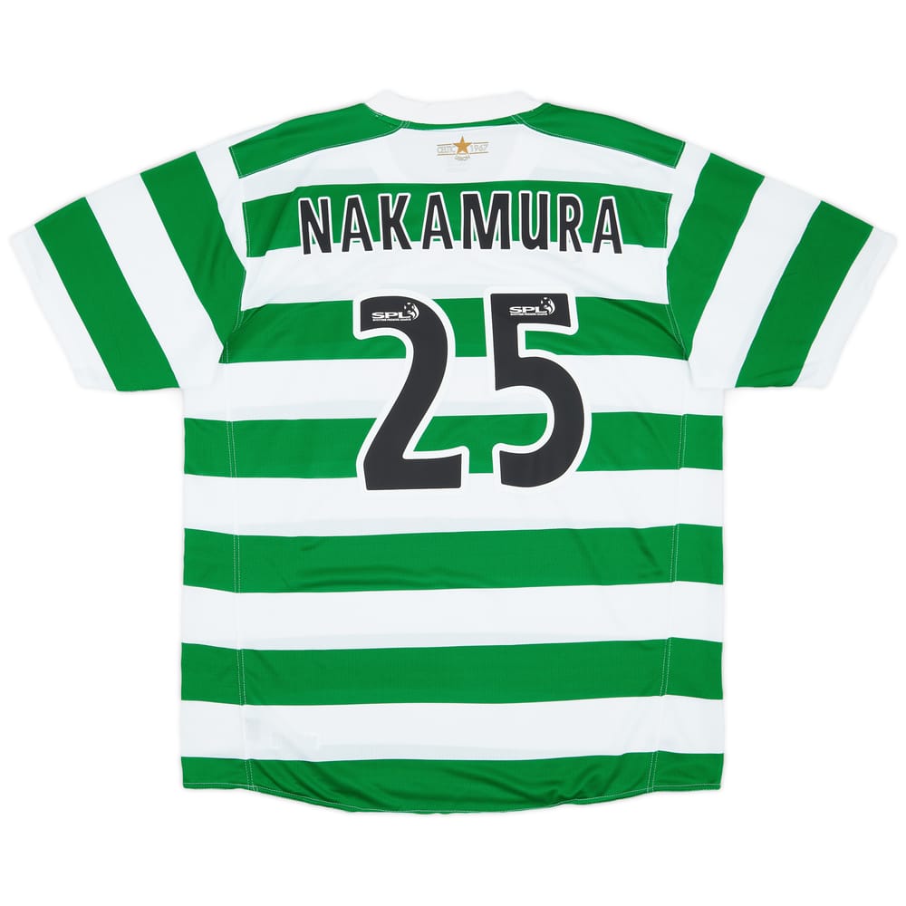 2007-08 Celtic Home Shirt Nakamura #25 - 5/10 - (XL)