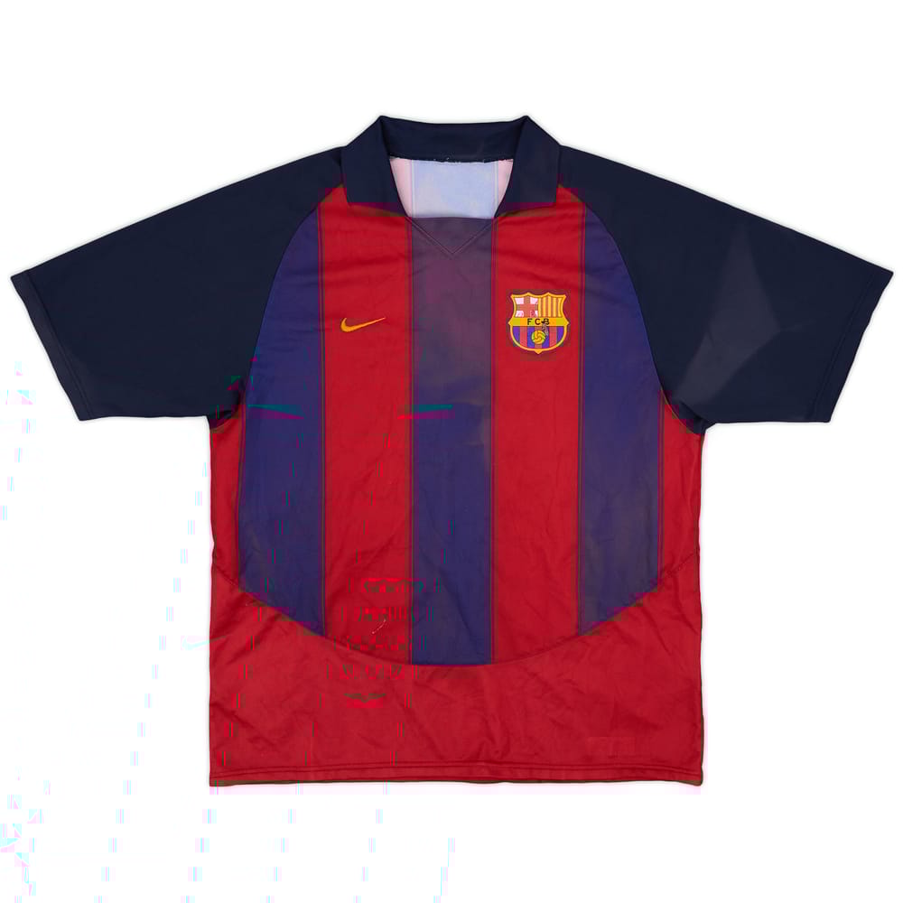 2003-04 Barcelona Basic Home Shirt - 3/10 - (XL)