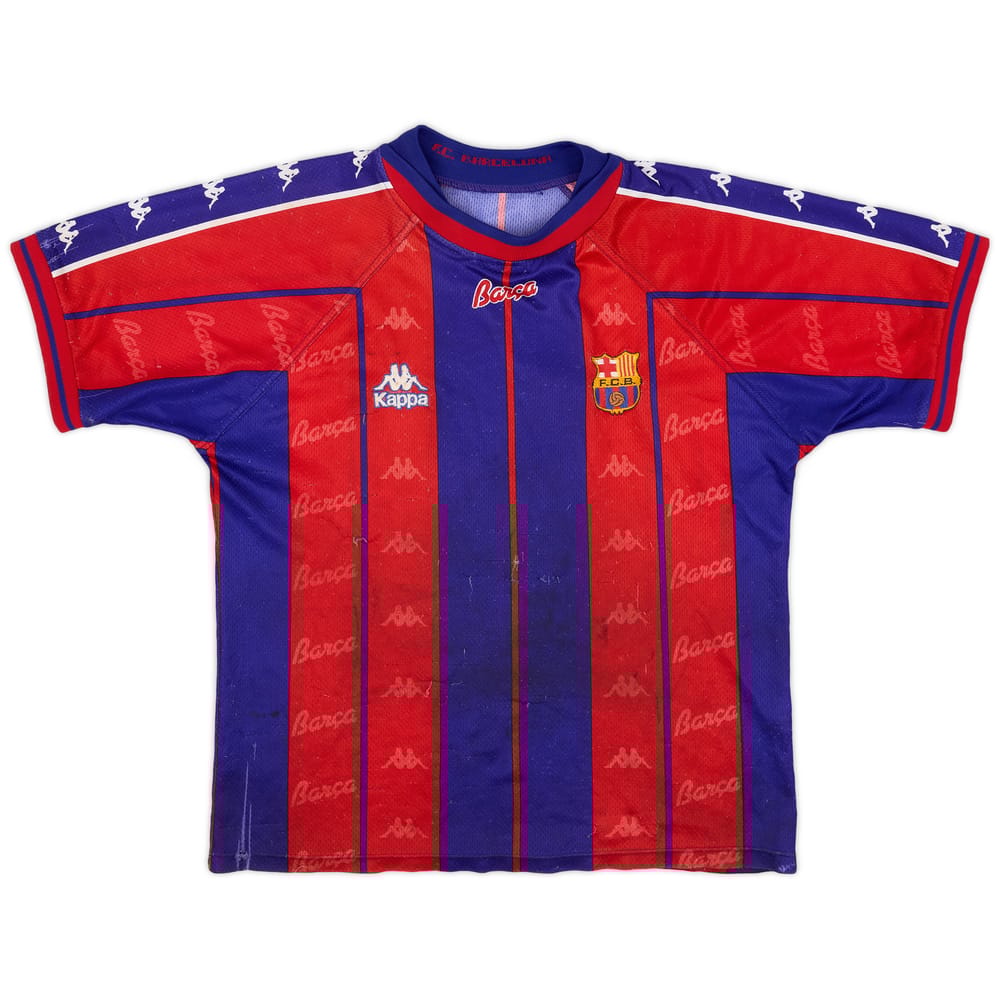 1997-98 Barcelona Home Shirt - 4/10 - (L)