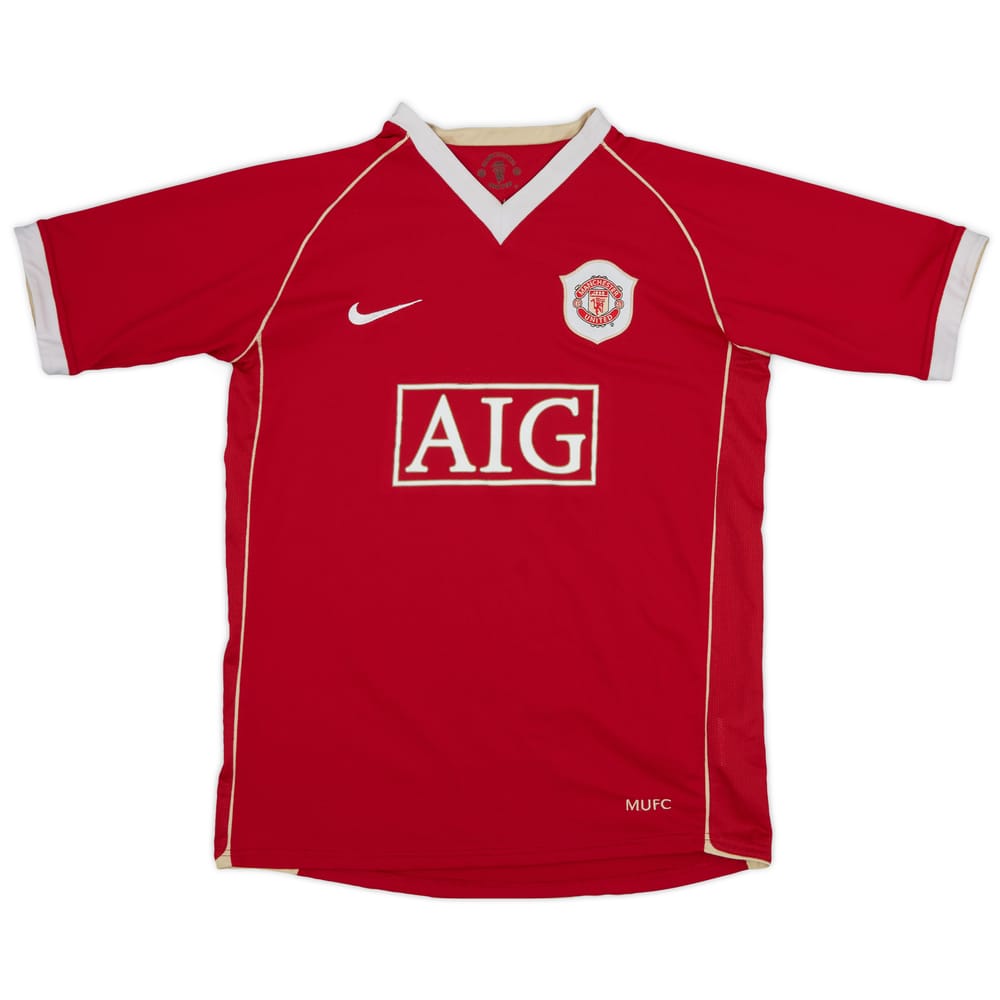 2006-07 Manchester United Home Shirt - 8/10 - (XL.Boys)