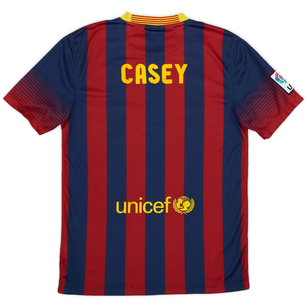 2013-14 Barcelona Home Shirt Casey - 6/10 - (S)