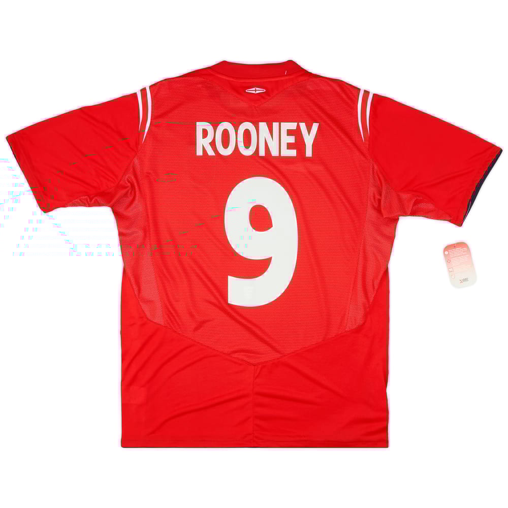 2004-06 England Away Shirt Rooney #9 (L)