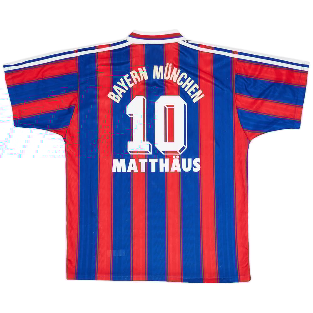 1995-97 Bayern Munich Home Shirt Matthaus #10 - 8/10 - (L)