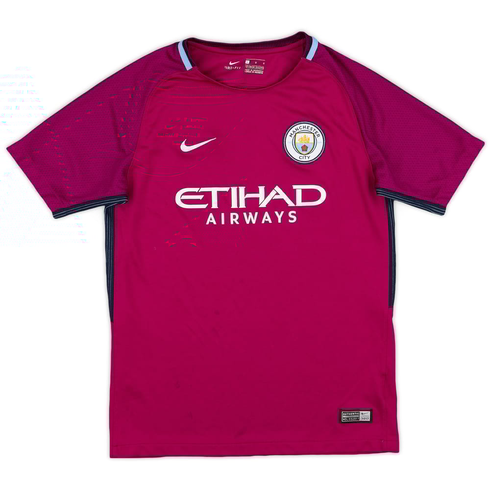 2017-18 Manchester City Away Shirt - 8/10 - (L.Boys)