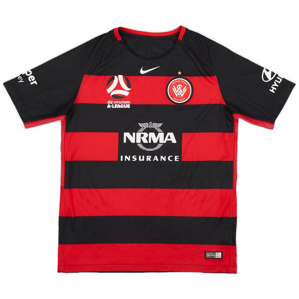 2017-18 Western Sydney Wanderers Home Shirt - 9/10 - (XL)
