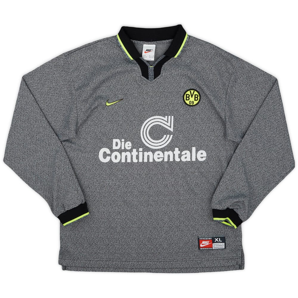 1997-98 Borussia Dortmund Away L/S Shirt - 7/10 - (XL.Boys)