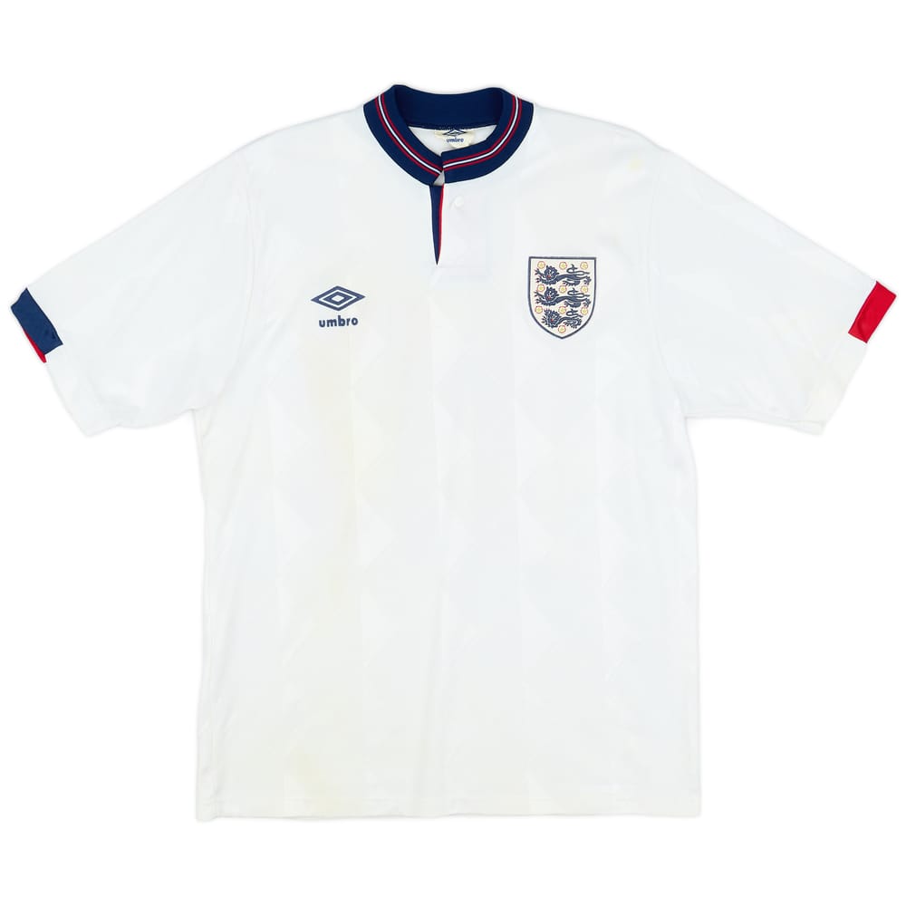 1987-90 England Home Shirt #10 - 5/10 - (M)
