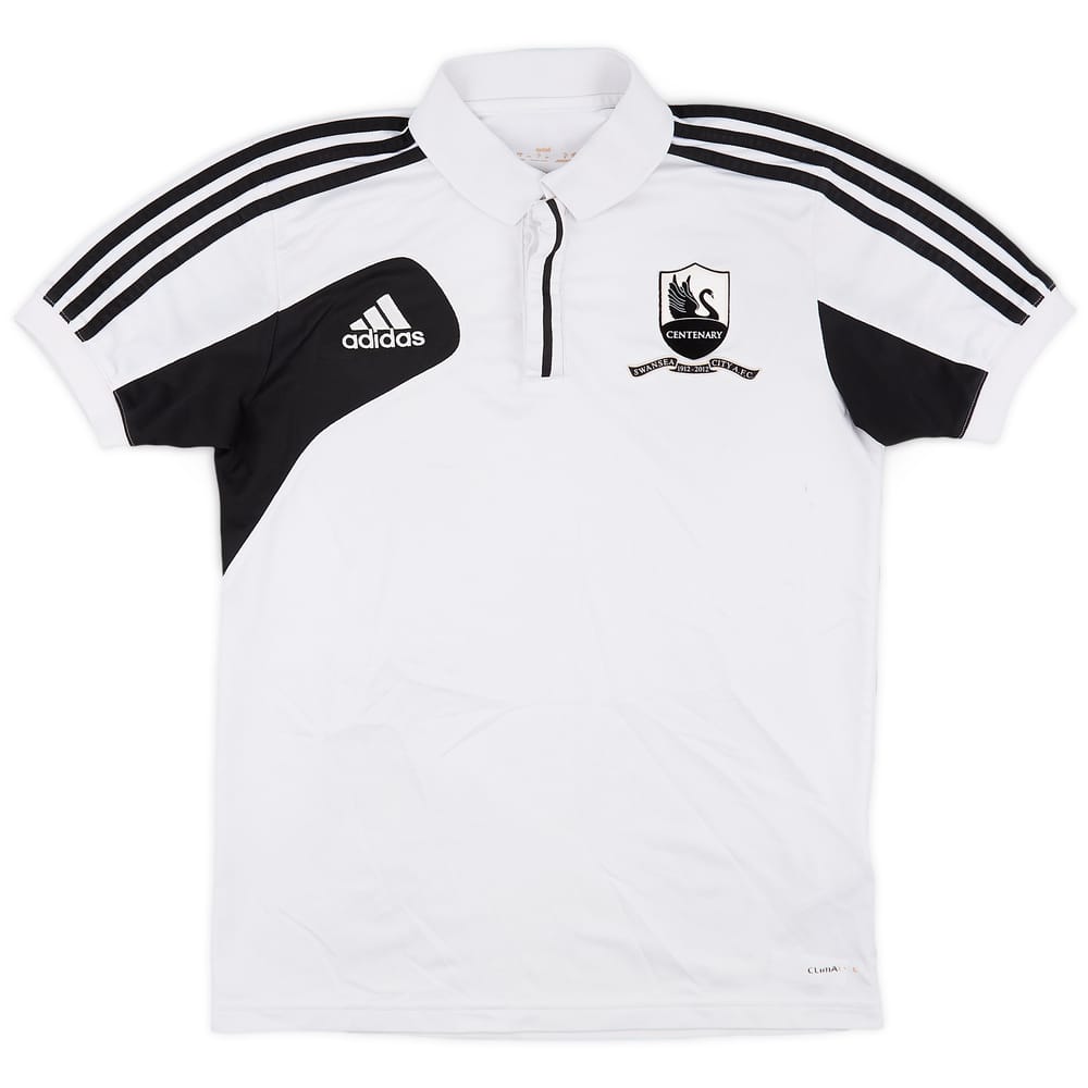 2012-13 Swansea Centenary adidas Polo Shirt - 8/10 - (S)