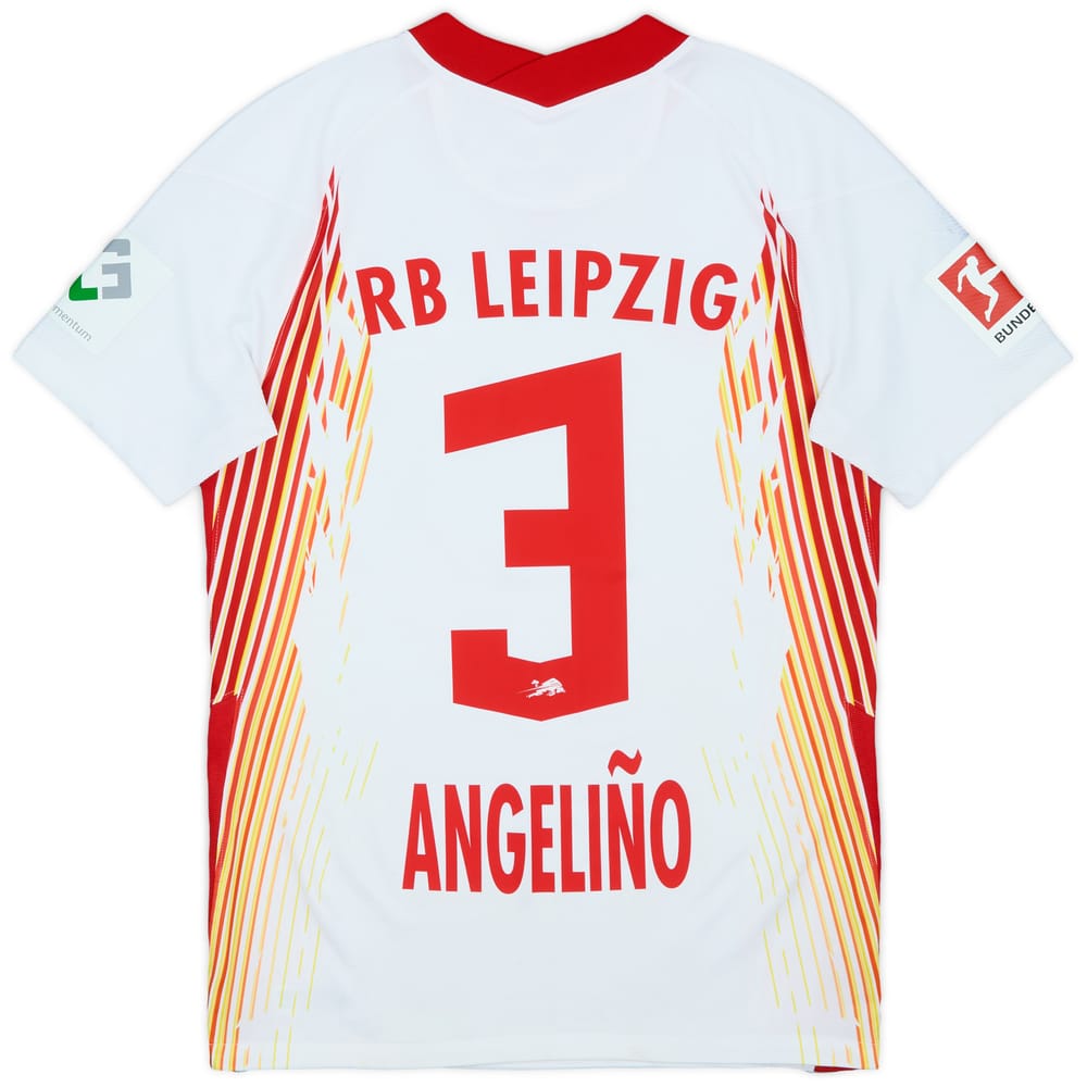 2020-21 RB Leipzig Home Shirt Angelino #3 - 6/10 - (S)