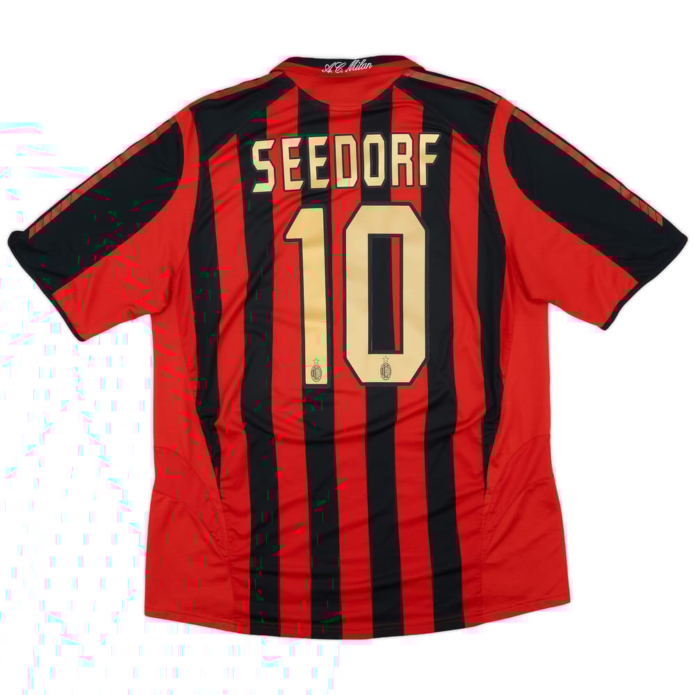 2005-06 AC Milan Home Shirt Seedorf #10 - 6/10 - (XL)