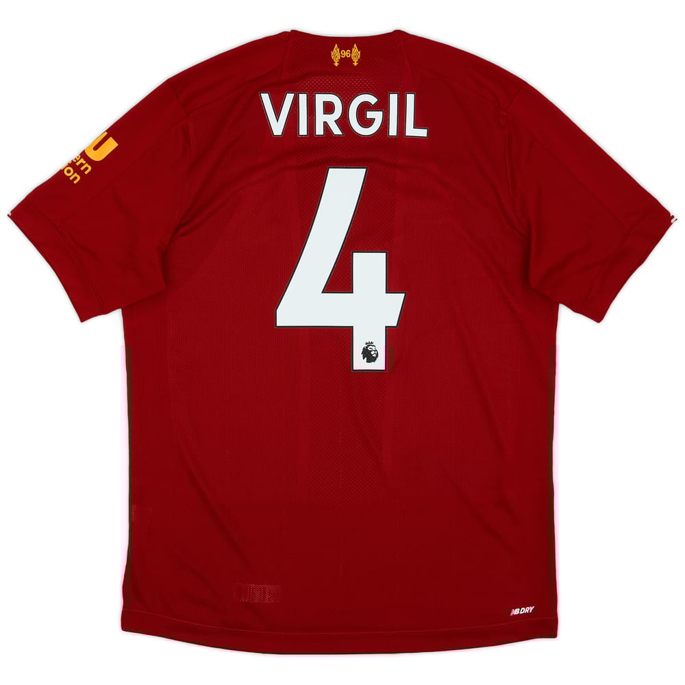 2019-20 Liverpool Home Shirt Virgil #4 - 10/10 - (S)