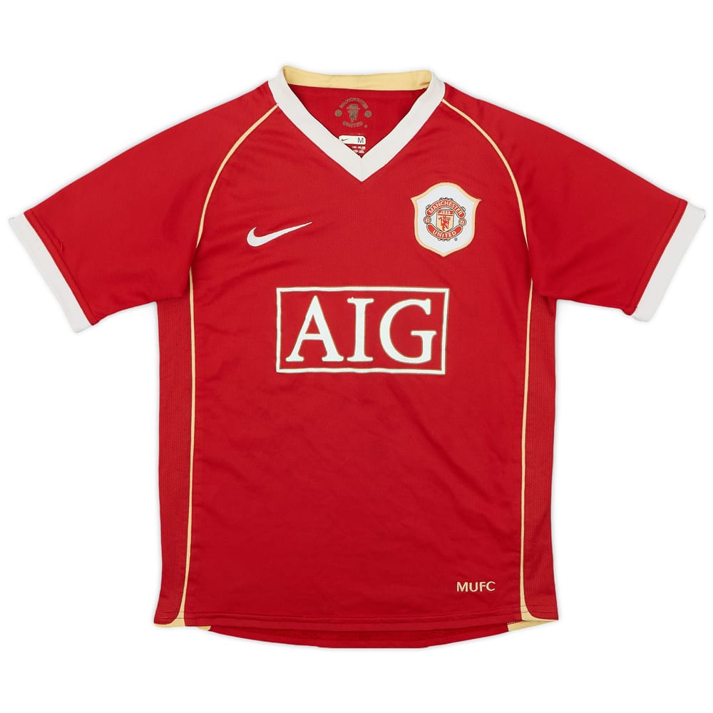 2007-09 Manchester United Home Shirt - 7/10 - (M.Boys)