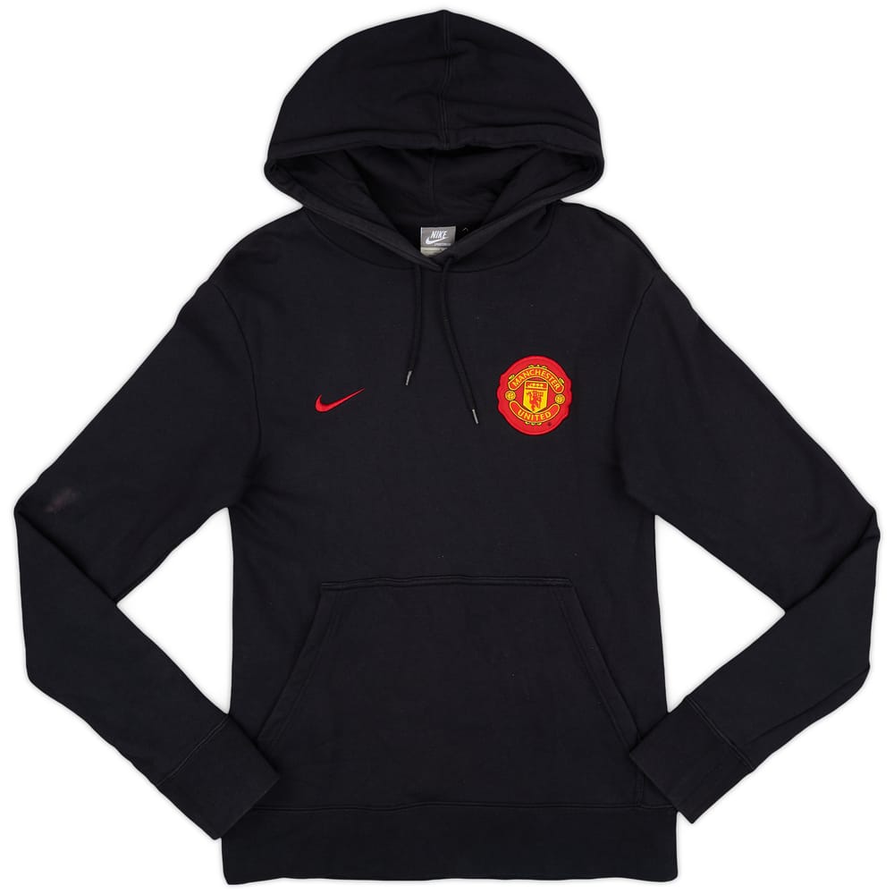 2009-10 Manchester United Nike Hooded Sweat Top - 5/10 - (S)