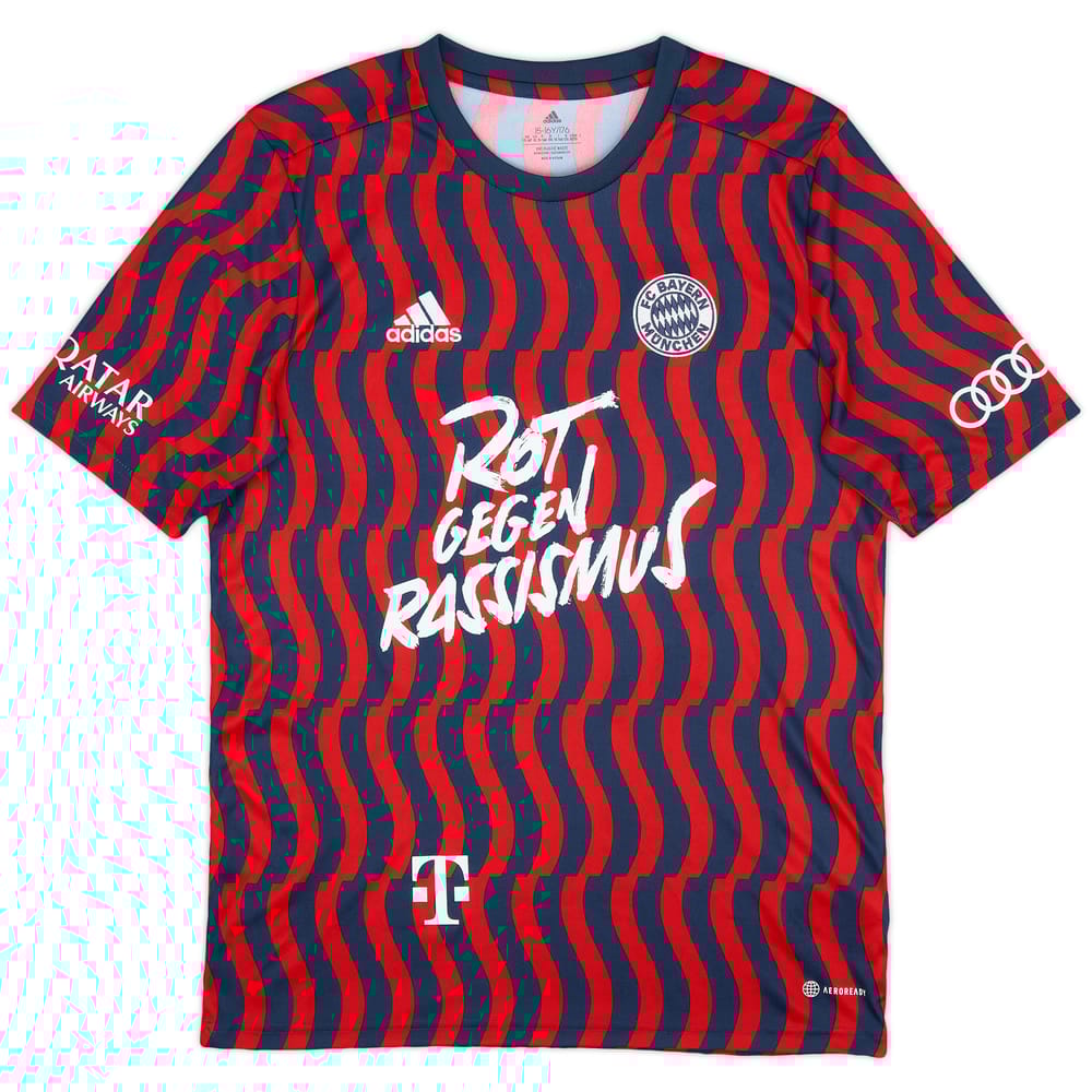 2021-22 Bayern Munich adidas 'Rot Gegen Rassismus' Training Shirt - 8/10 - (XL.Boys)