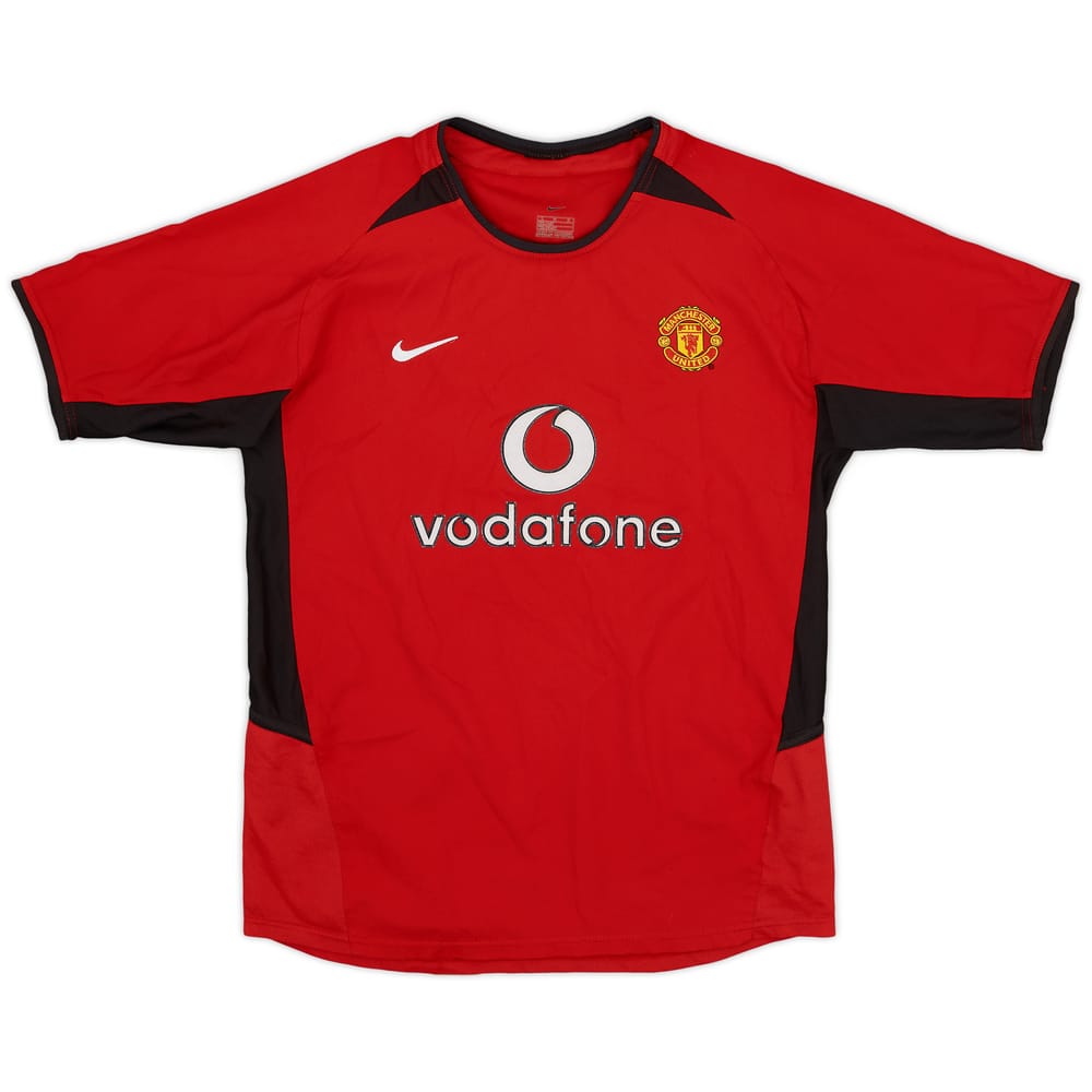 2002-04 Manchester United Home Shirt - 8/10 - (L.Boys)