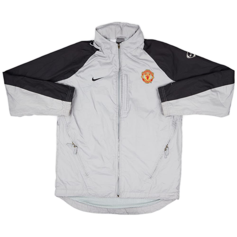 2003-04 Manchester United Nike Hooded Rain Jacket - 7/10 - (M)