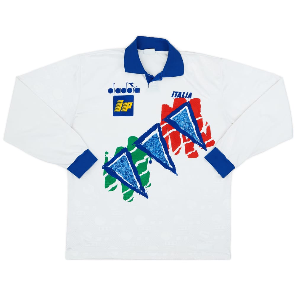 1994-95 Italy Diadora Training L/S Shirt - 8/10 - (XXL)