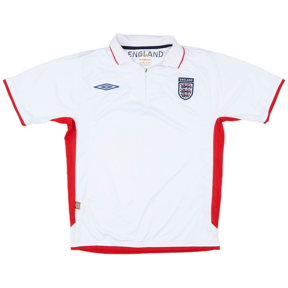 2007-09 England Umbro 1/4 Zip Polo Shirt - 5/10 - (S)