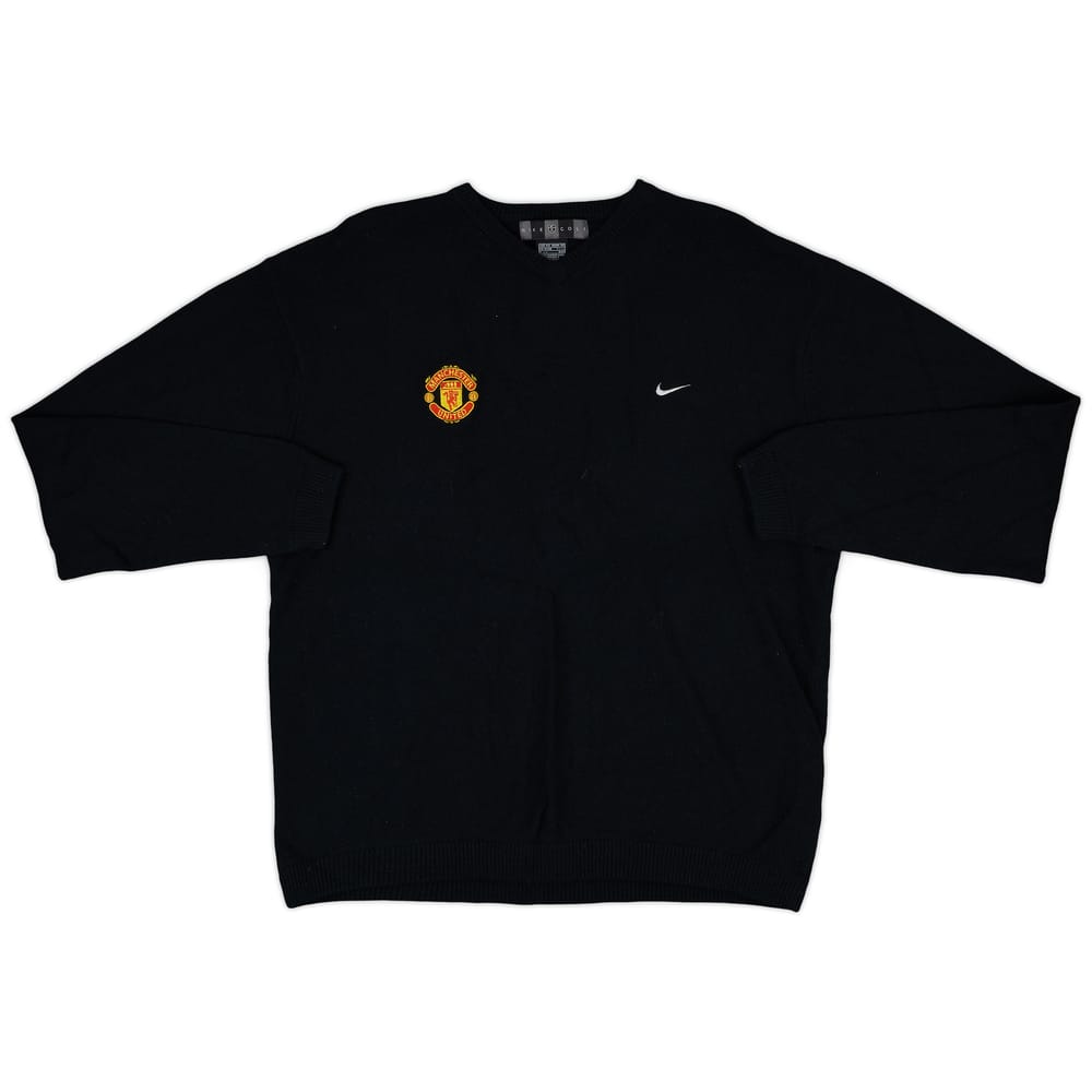 2004-05 Manchester United Nike Golf Sweat Top - 8/10 - (XXL)