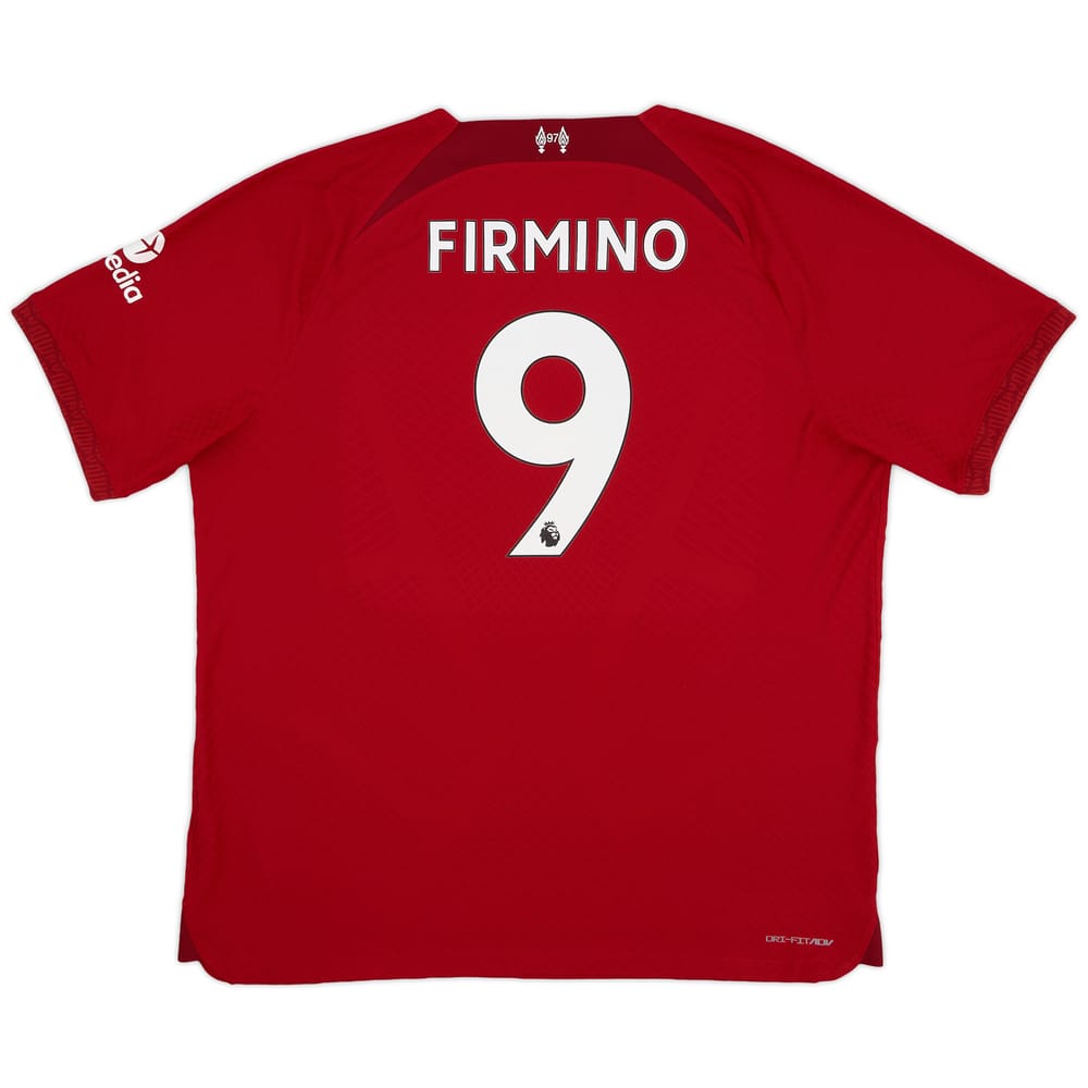 2022-23 Liverpool Authentic Home Shirt Firmino #9 - 9/10 - (XXL)