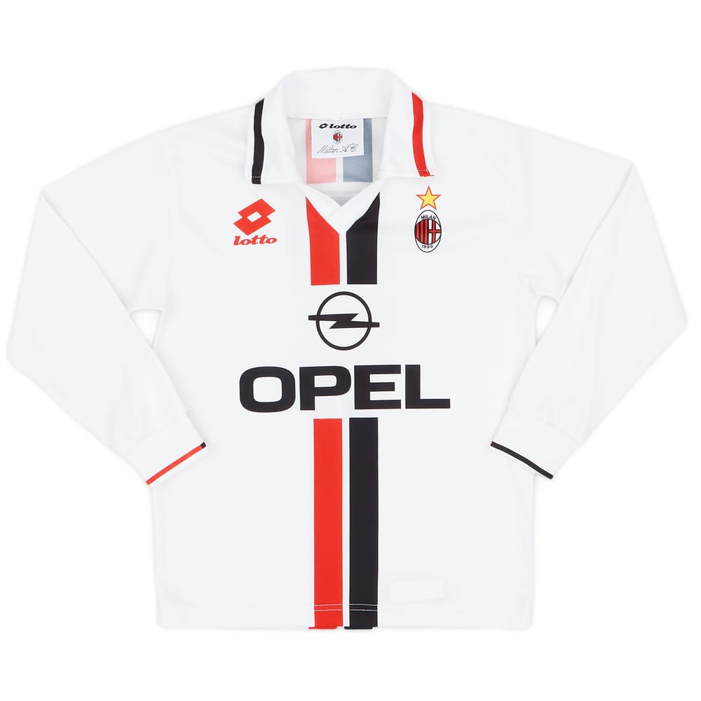 1995-96 AC Milan Basic Away L/S Shirt - 8/10 - (M.Boys)