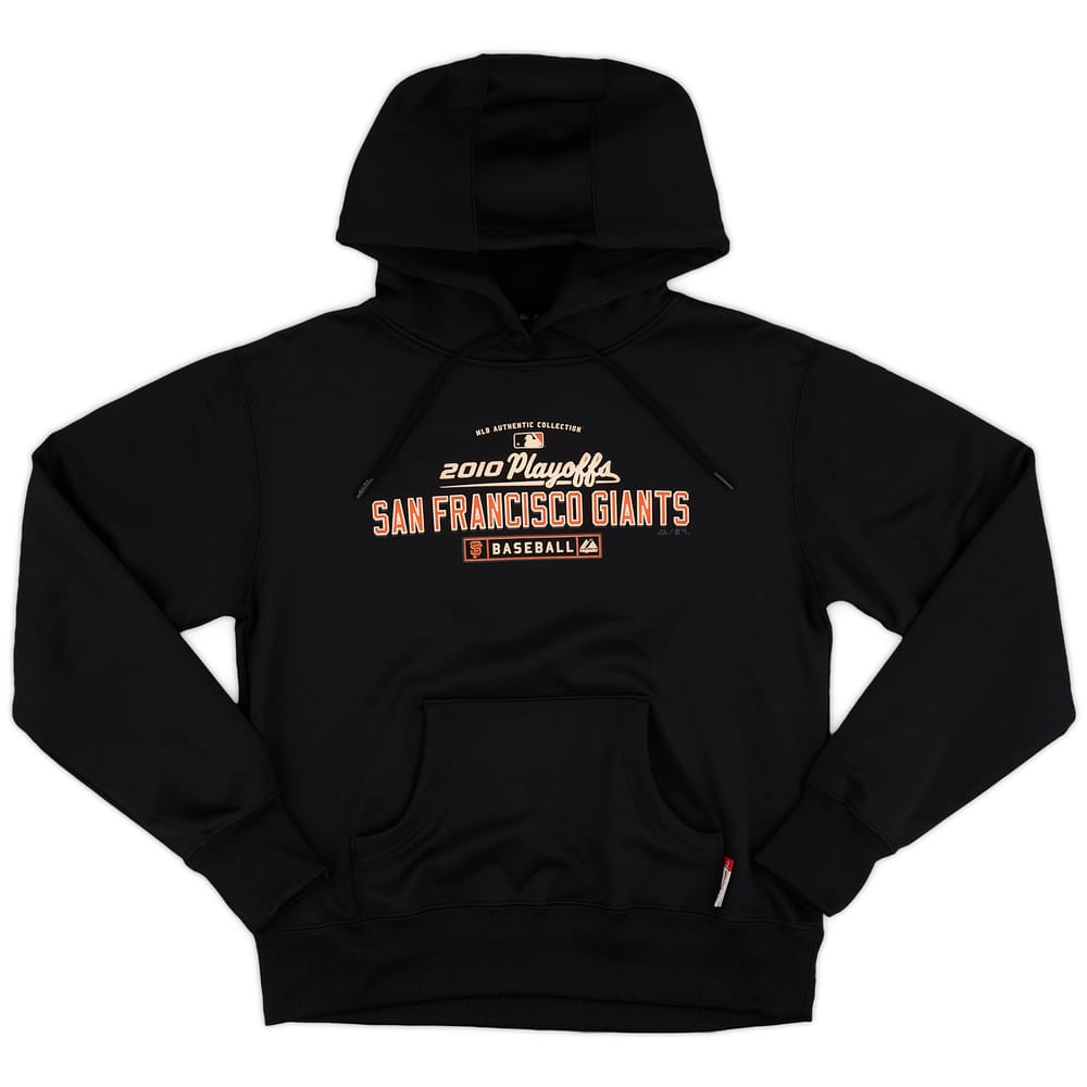 2010 San Francisco Giants Playoffs Majestic Hooded Sweat Top - 9/10 - (S)