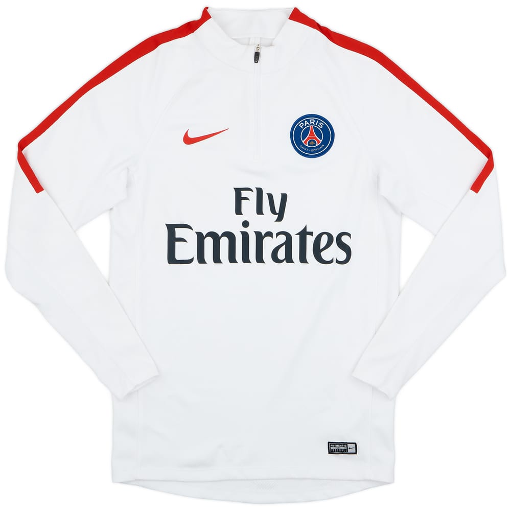 2016-17 Paris Saint-Germain Nike 1/4 Zip Drill Top - 8/10 - (S)