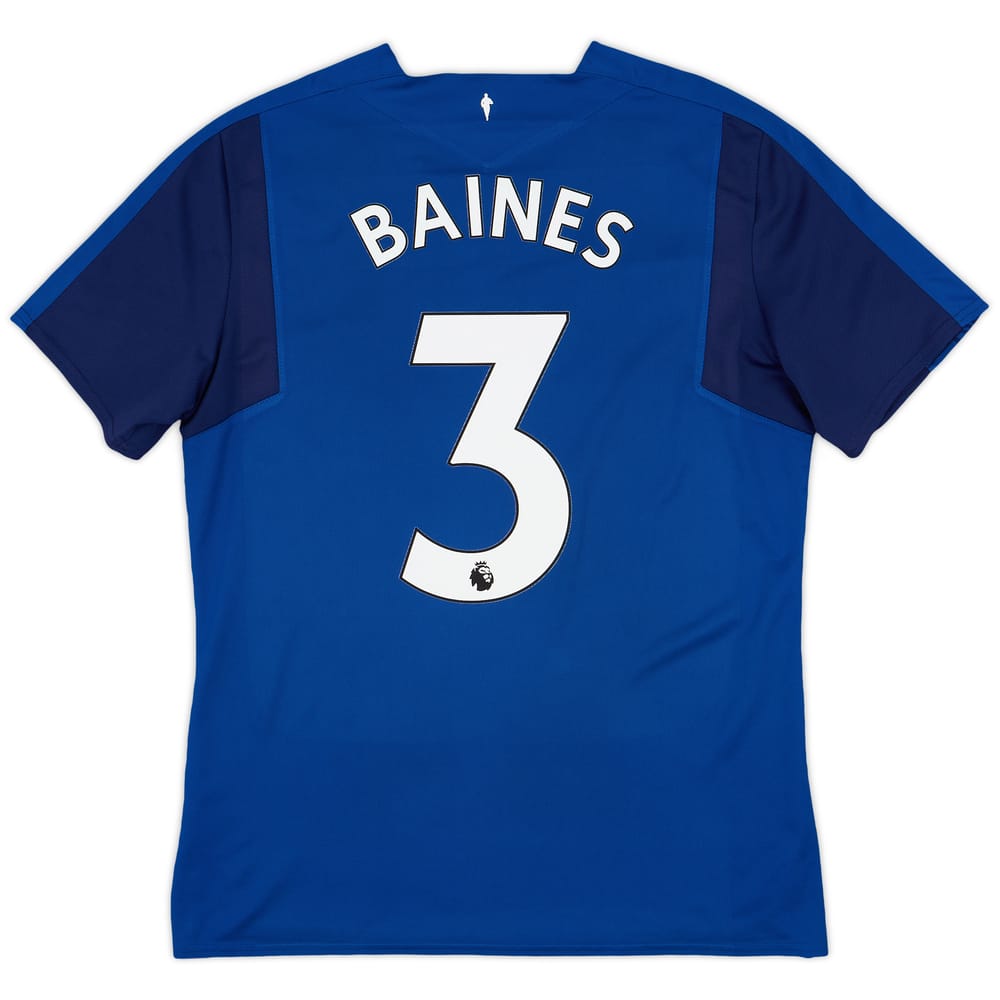2017-18 Everton Home Shirt Baines #3 - 7/10 - (L)