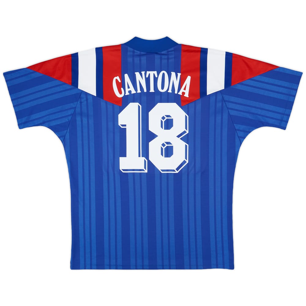 1992-94 France Home Shirt Cantona #18 - 8/10 - (XXL)